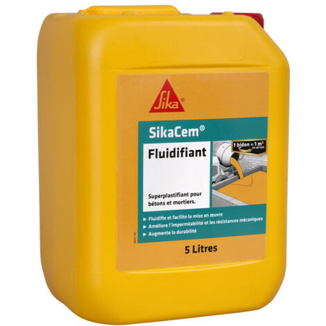 Superlastifiant haut réducteur d'eau SIKA SikaCem Fluidifiant