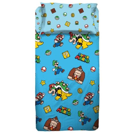 Supermario Completo Lenzuola Singolo