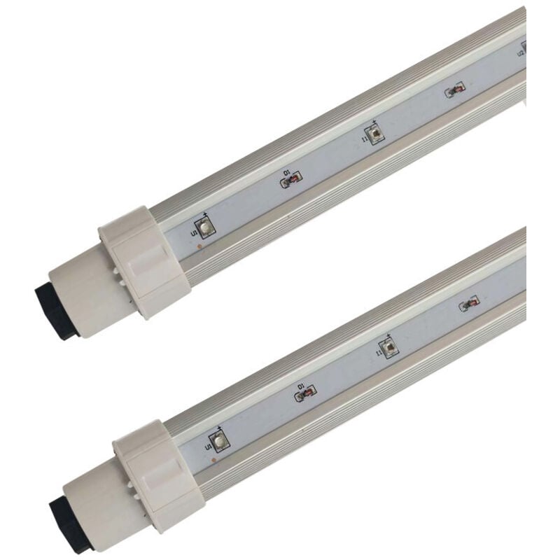 2 Barres led horticole ir+uv - 2x18W - 96cm - Superplant