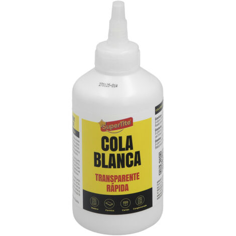 SUPERTITE Cola Blanca Transparente Botella 250 Gr.