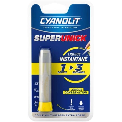 Colle Super Glue-3 Spécial Plastiques 2gr + stylo activateur 4ml - LOCTITE  - Mr.Bricolage