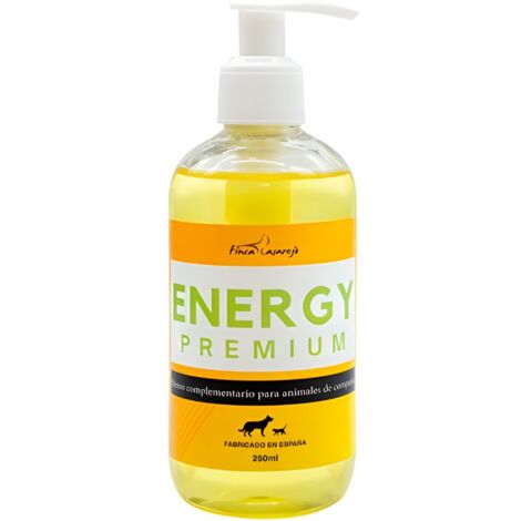 Suplemento Energético para Perros y Gatos - Energy Premium 250 ml - Aporta Vitalidad y Energía a tu Mascota en Épocas de Mayor Desgaste Energético - Fácil de Aplicar - Sabor Apetecible