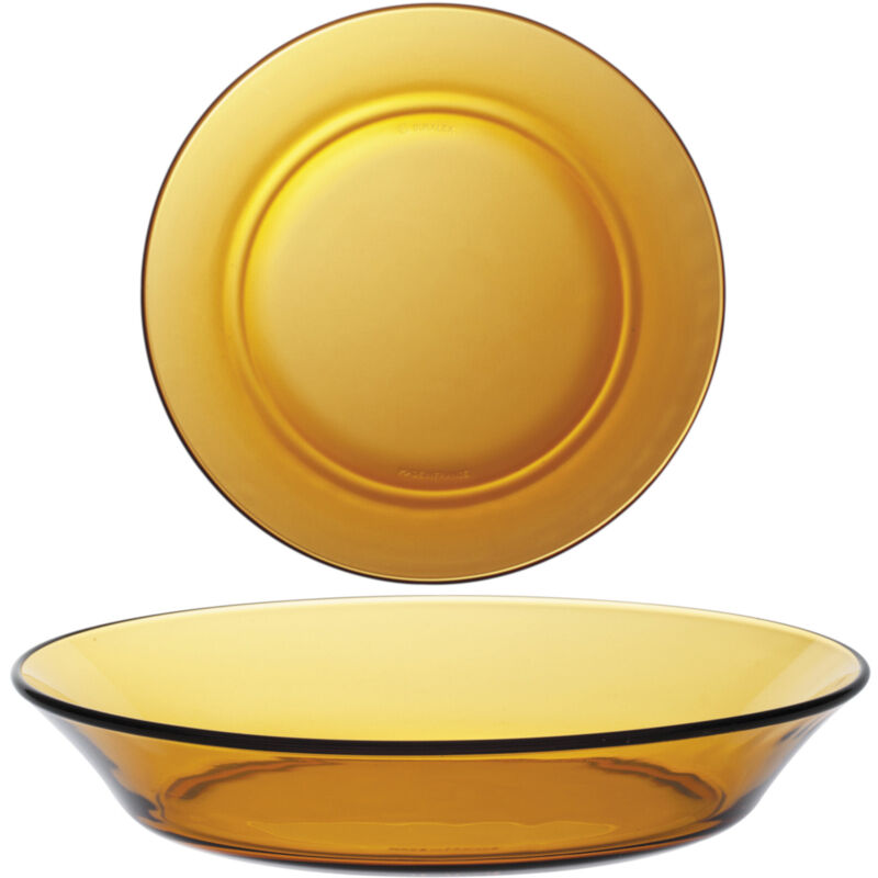 Duralex Lys Amber Tiefer Teller Orange 195 X 35 Mm - 6er Set