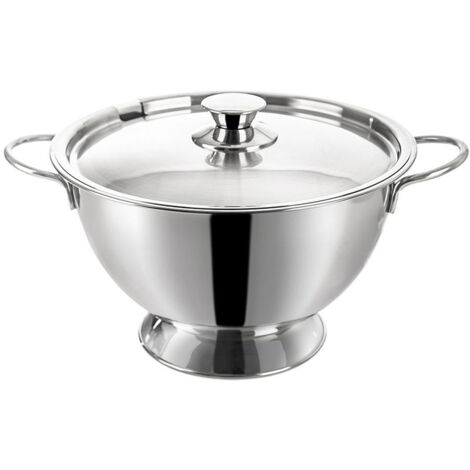 Suppenterrine aus Stahl mit Deckel 4,5 l