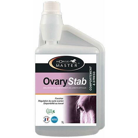 Supplément naturel Ovary Stab pour juments aide à régulariser le cycle estral 1 lt
