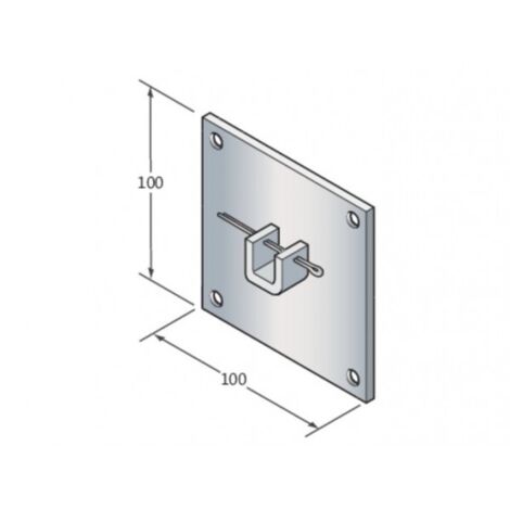 Support 100x100mm avec selle Q10 CAME 001YM0018