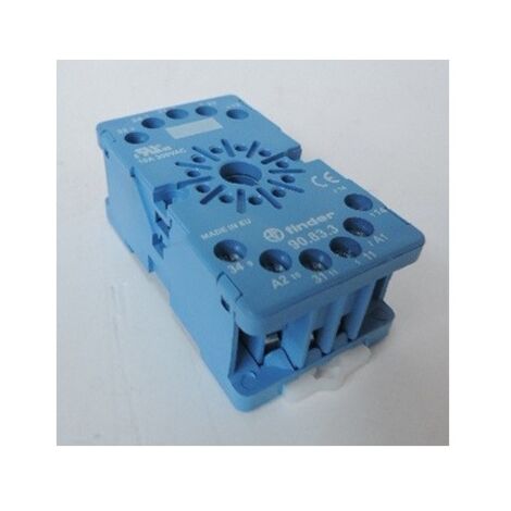 Support 10A 250V pour séries 6013 bleu étrier métal à cage FINDER 90833