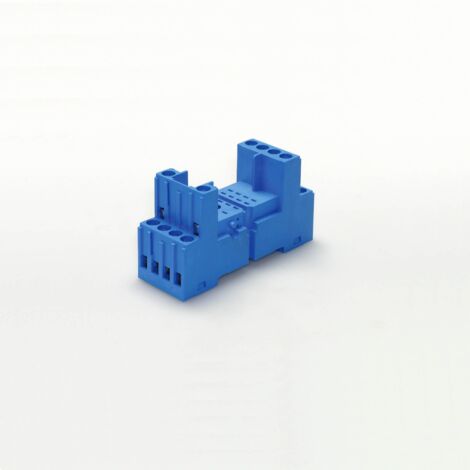 Support 10A 250V série 5532 5534 bleu étrier métallique à cage FINDER 94842SMA