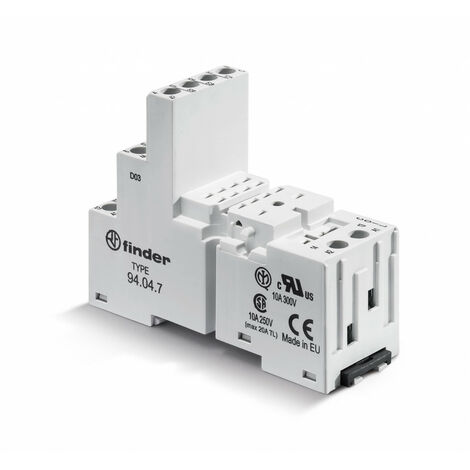 Support 10A 250V série 5534 étrier métal bobine contact séparé ferroviaire FINDER 94047SMA