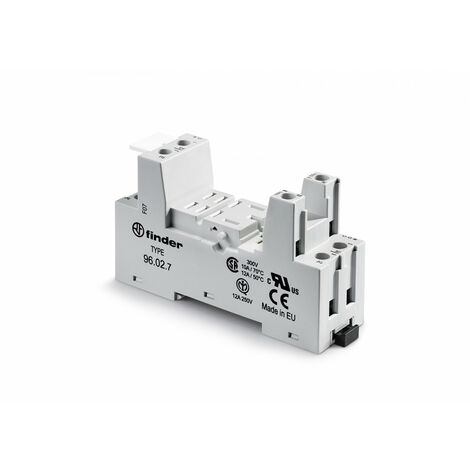 Support 12A 250V série 5632 bleu étrier métallique à cage ferroviaire FINDER 96027SMA