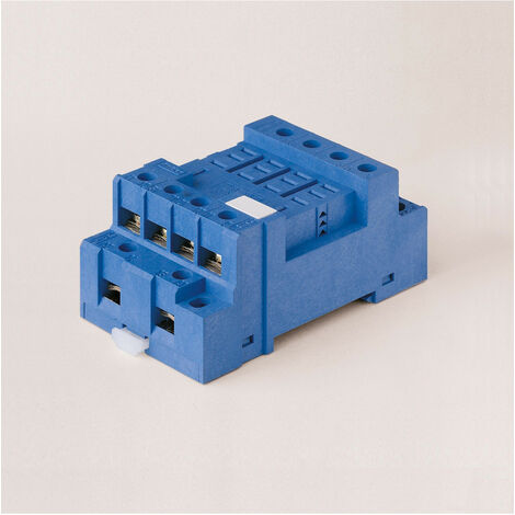 Support 12A 250V série 5632 bleu étrier métallique à vis FINDER 9674SMA
