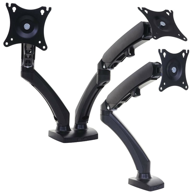 Support d'écran HWC-D39, vesa jusqu'à 75x75/100x100mm montage perçage, pivotant inclinable rotatif