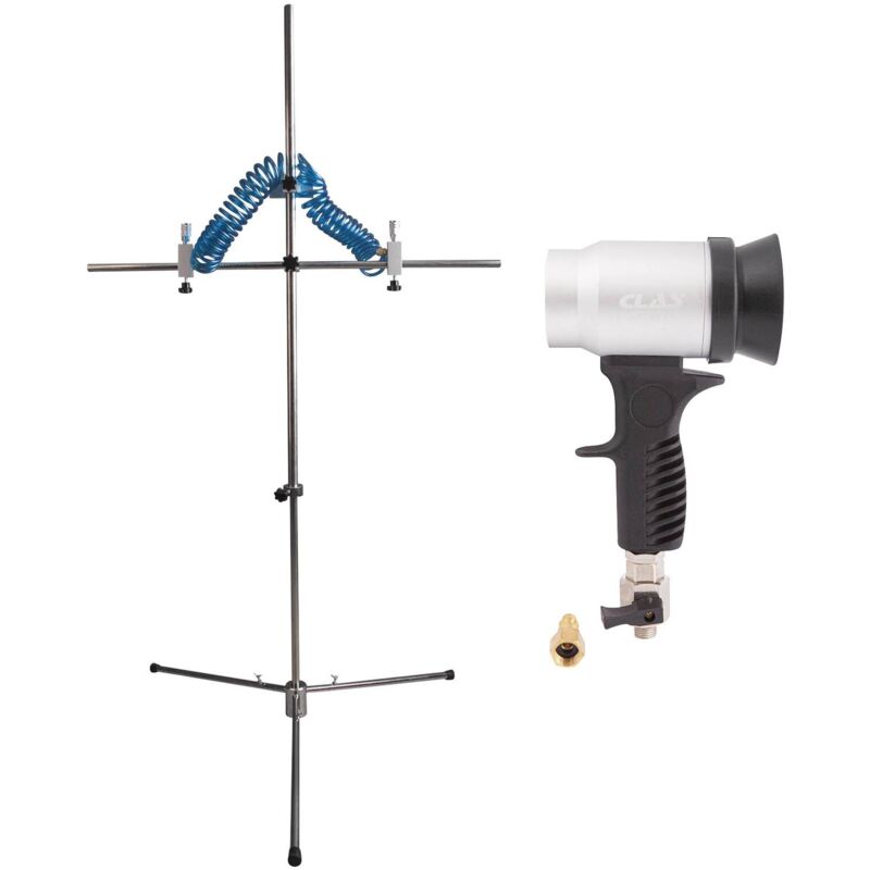 Clas - Support + 2 pistolets de séchage venturi 350L/min pneumatique (Spécial carrosserie) - op 3510 Equipements