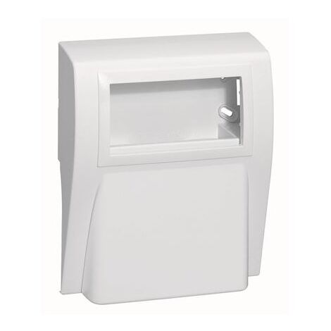 Support 2 postes pour pose d'appareillage 45x45mm sur plinthe 82x12.5mm LED SYSTEM PLANET WATTOHM 11720
