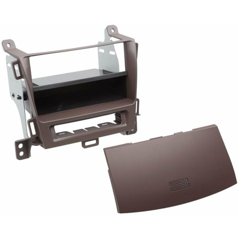 Support 2DIN compatible avec Opel Zafira C avec vide poche - Marron