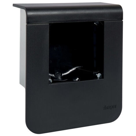 Support 2x app 45 SL20055 Noir - MOULURES PLINTHES HAGER SL200559039011