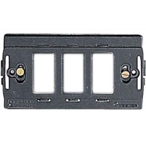 Support 3 modules Master également compatibles avec les interrupteurs Bticino Magic