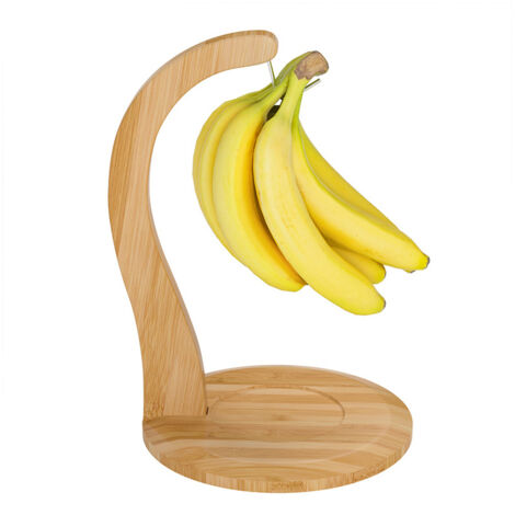 Support à bananes en bambou – Porte-bananes mural et support pour comptoir, rangement durable pour une maturation uniforme et un accès facile