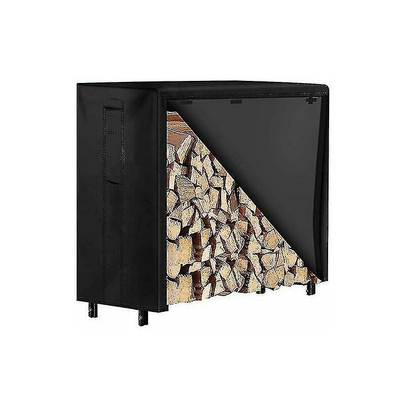 Support à bois de chauffage avec couvercle porte-bûches extérieur de grande capacité avec couvercle support en bois Oxford stockage de bois de