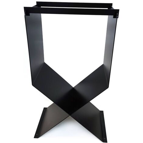 Support à bois de chauffage X avec clips