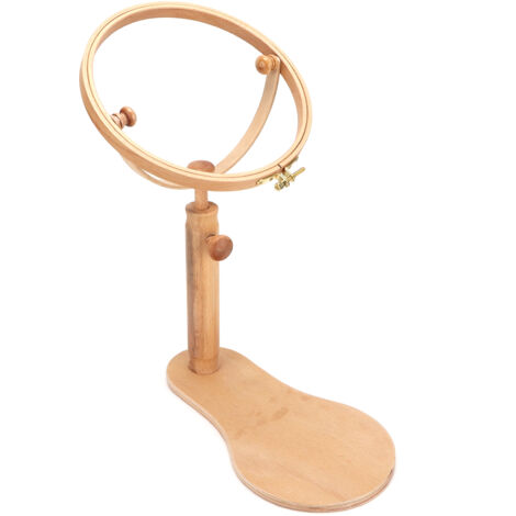 Support à broderie portable réglable en bois pour cadre de point