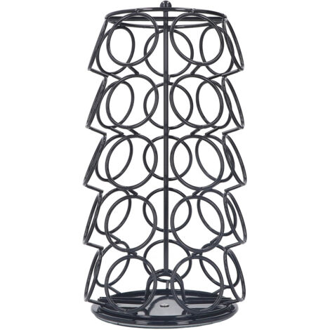 Support à capsules Dolce Gusto, carrousel tournant 360° pour 35 dosettes, rangement élégant noir