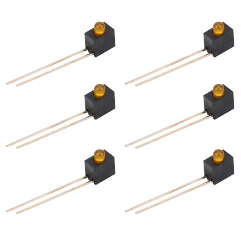 Support à coude 90° pour LED 3mm orange - Lot de 100 - Composants électroniques industriels