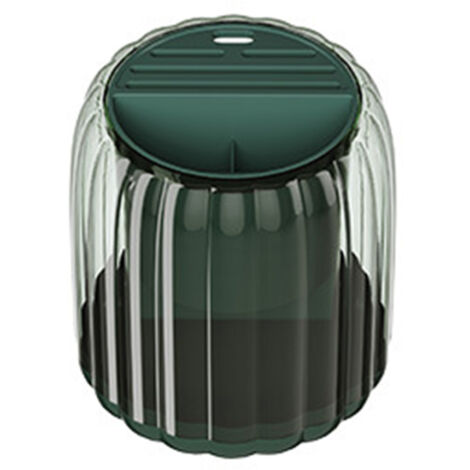 Support à couteaux rotatif à 360° grande capacité détachable, rangement pour cuillères et ustensiles de cuisine vert