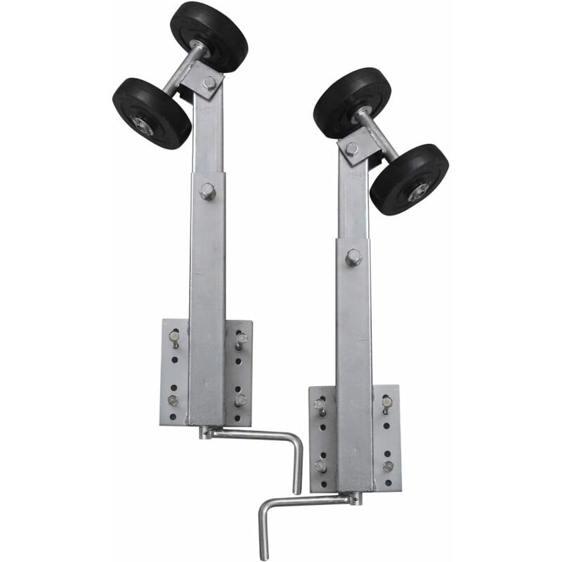 Prolenta Premium - inlife Support à double rouleau pour remorque de bateau 2 pcs 59-84 cm - 0