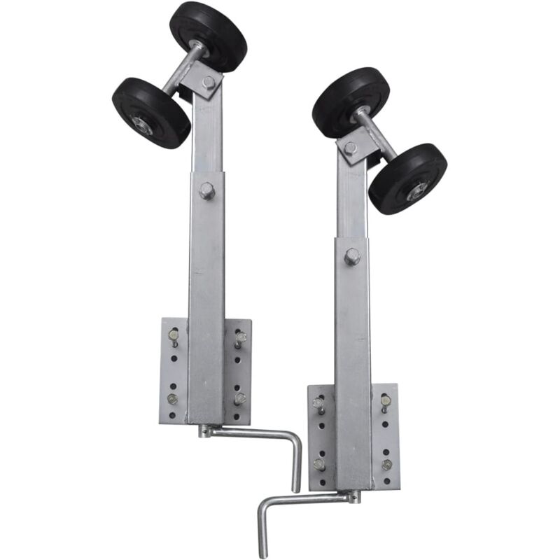 Maisonchic - Support à double rouleau pour remorque de bateau 2 pcs 59-84 cm QOI23328 design in