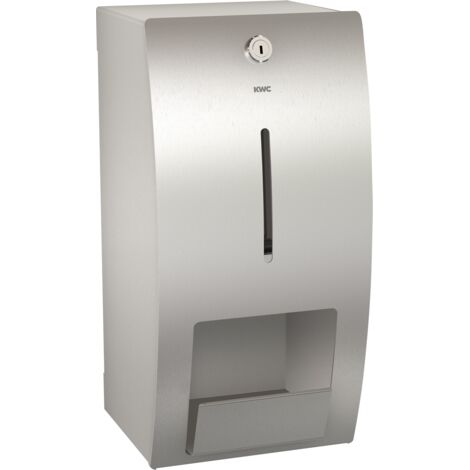 Support à double rouleaux KWC AR WC, STRATOS, acier inoxydable, AP, 170x343x166 mm