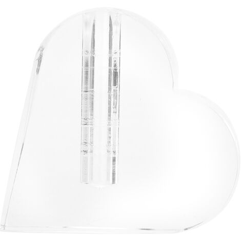 Support à fleurs en forme de cœur avec base transparente pour roses artificielles - Décoration d'intérieur