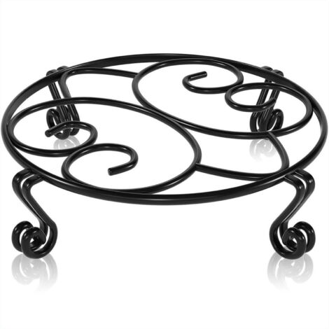 Support à fleurs, support à plantes en métal rond pour jardin d'intérieur