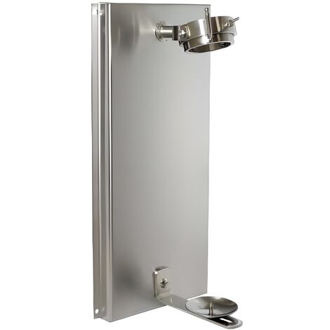 Support à jambon mural rotatif en acier inoxydable - Longueur 57 x Profondeur 25.5 x Hauteur 3.5 cm