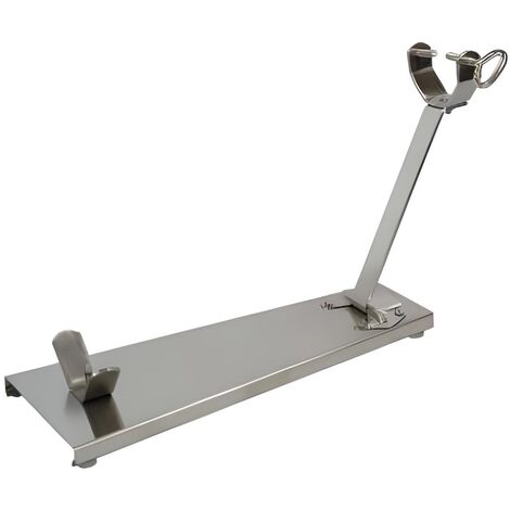Support à jambon pliant en acier inoxydable - Format 40 cm
