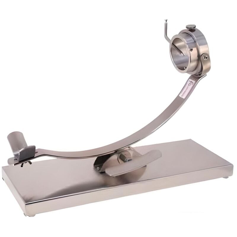 Visiodirect - Support à jambon rotatif en acier inoxydable - Longueur 57 x Profondeur 21.5 x Hauteur 3.5 cm