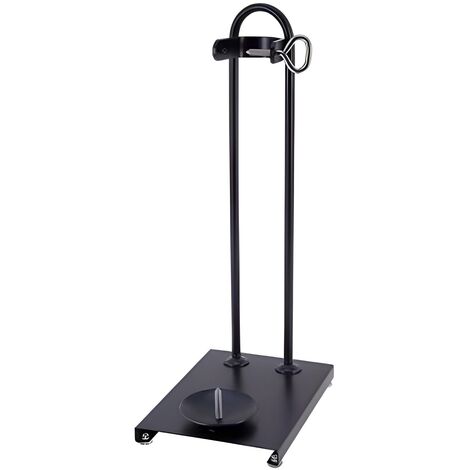 Support à jambon vertical en métal noir - Longueur 25 x Profondeur 18 x Hauteur 2 cm