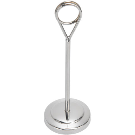 Support à numéro de table en acier inoxydable, support rond stable pour photos, idéal pour hôtel, restaurant et maison.