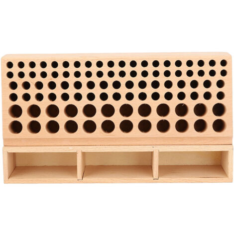 Support à outils de maroquinerie avec 98 trous, rangement organisé pour outils de cuir, étagère de rangement pour artisanat