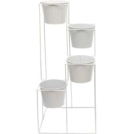 Support à plantes 4 jardinières en métal Scandi 30 x 70 cm