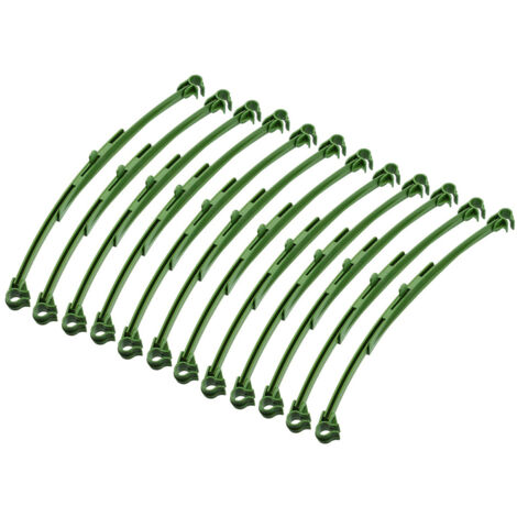 Support à plantes en plastique durable 12 unités vert 25.4 mm pour tomates vignes et légumes grimpants