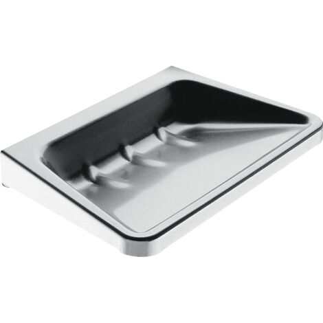 Support à savon KWC AR, RODAN, acier inoxydable, 125x22x90 mm, AP, évacuation d'eau