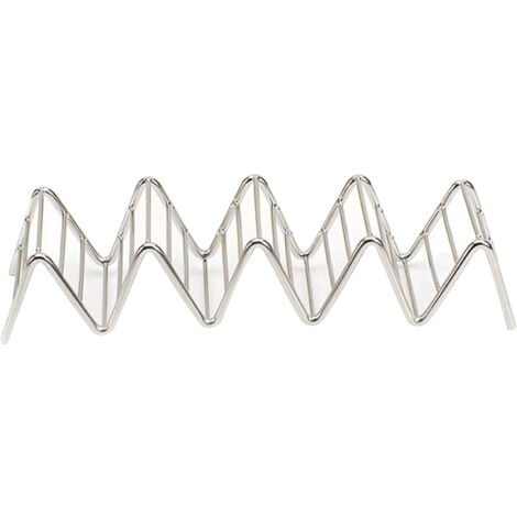 Support à tacos en acier inoxydable, porte-tacos en V, rangement pour rouleaux de printemps et crêpes, 4 à 5 grilles, dimensions 6.3x22.5x4.5cm