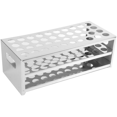 Support à tubes en acier inoxydable 304 perforé, 40 trous grande capacité (18,5mm40)