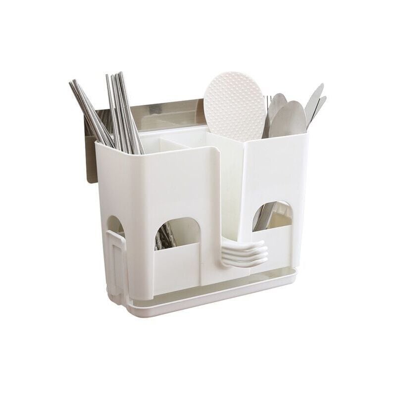 Support à ustensiles de cuisine, support à couverts, organisateur d'évier, organisateur de couverts, support à couverts pour kit