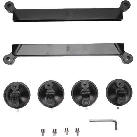 Support à ventouse Satellite pour fenêtre de voiture, toit ouvrant, Kit de montage de plat ABS, conduite de camping-car, noir