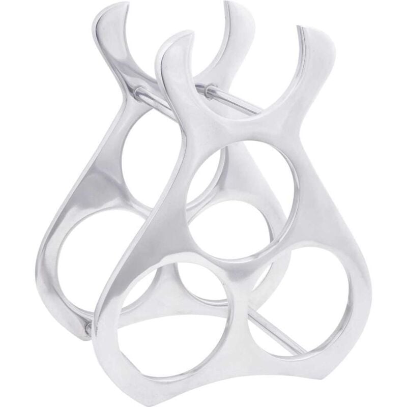 Vidaxl - Rangement à vin Argent 23x14x28 cm Aluminium