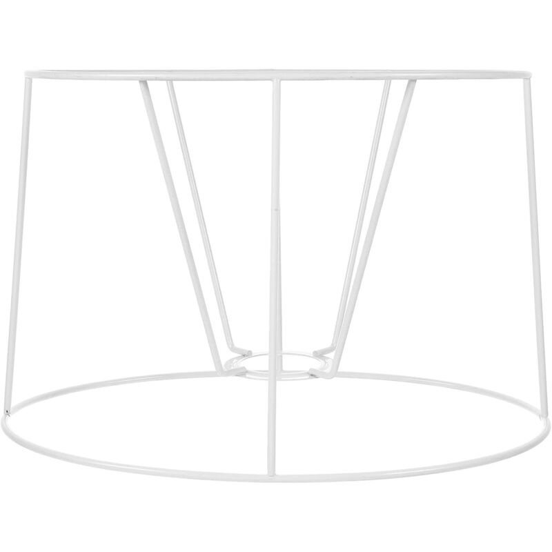 Support abat-jour métal vintage ovale E27 cage protection fil fer anticorrosion anneaux abat-jour décoratifs salon