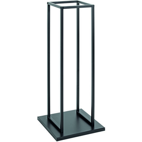 Support, accessoires pour bois de cheminée coloris noir - Longueur 33 x Profondeur 33 x Hauteur 86 cm