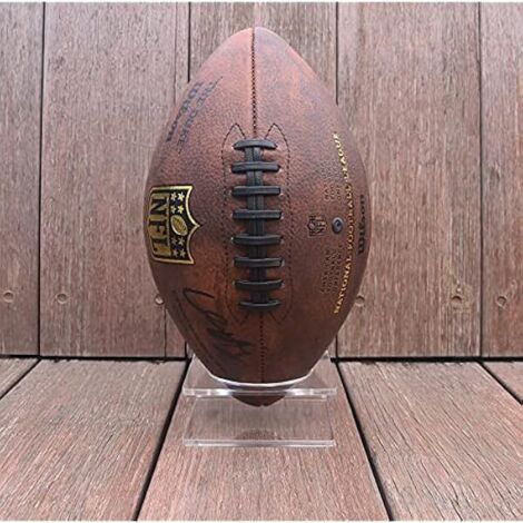 Support Acrylique - Pour Ballon De Football Basketball Volleyball - Support D'Affichage Transparent - 11 x 11 x 4,5 cm - 1 Pièce